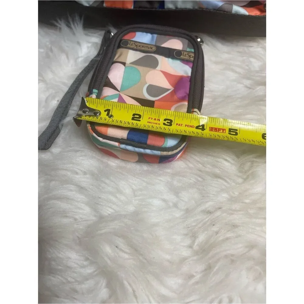LeSportsac  Multicolor Geometric pattern Nylon Crossbody with Wristlet